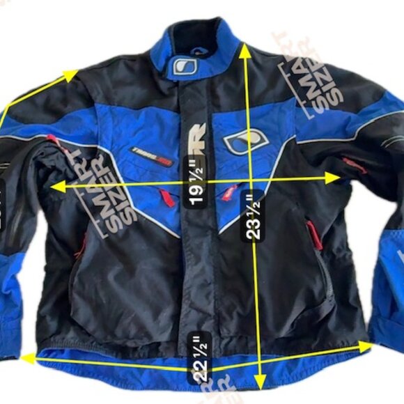 MSR XC Trans Jak Full Zip Riding Jacket Blue Black Mens Large - Picture 4 of 4